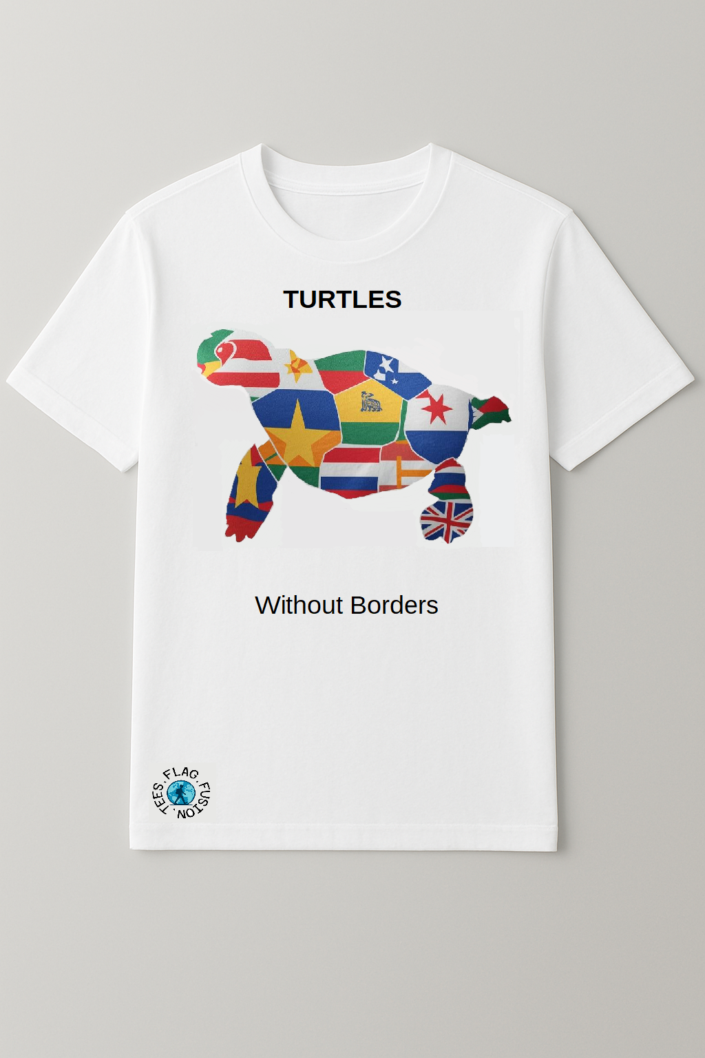 Unisex Turtle White Tee