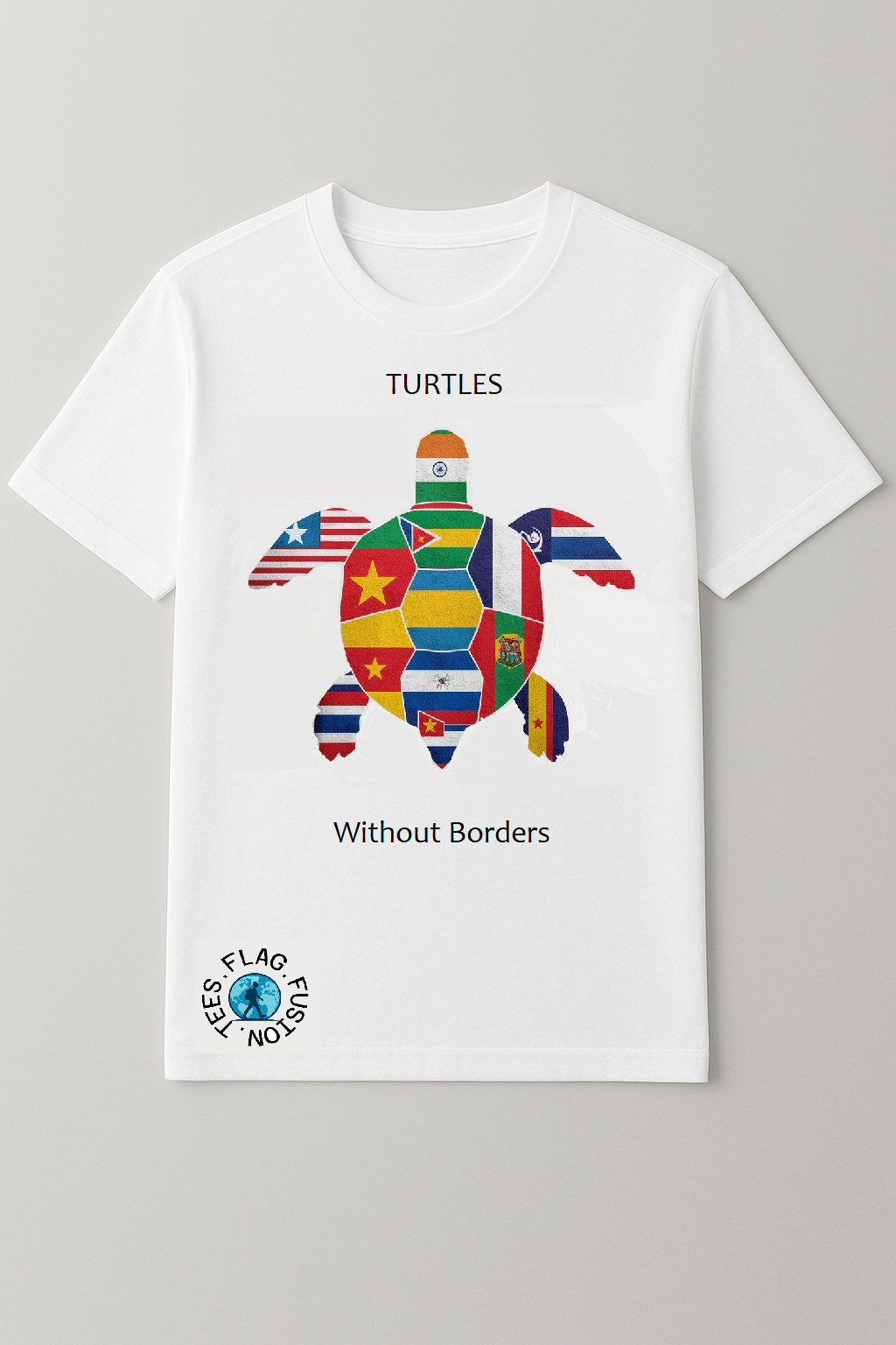 Unisex Turtle White Tee