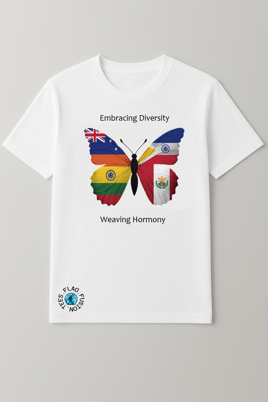Womens Butterfly White Tee