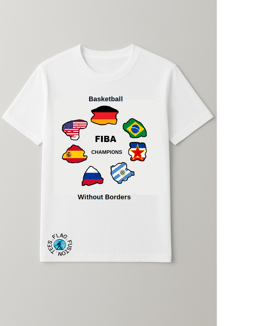 Basketball Fiba White Tee